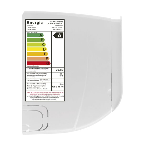 Aire acondicionado Split 9000BTU Inverter - Image 4